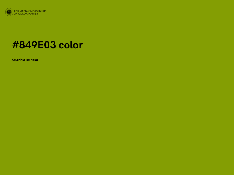 #849E03 color image