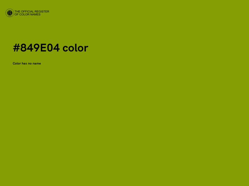 #849E04 color image
