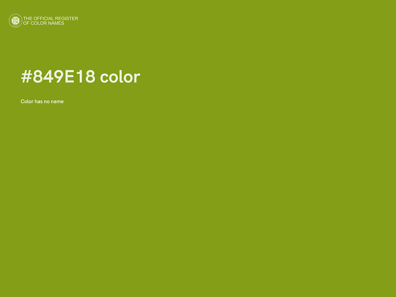#849E18 color image