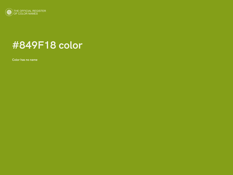 #849F18 color image