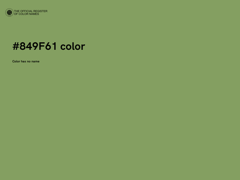 #849F61 color image