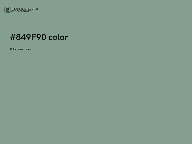 #849F90 color image