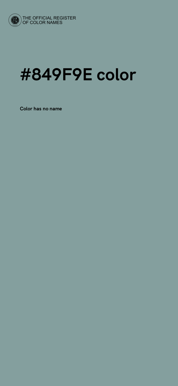 #849F9E color image
