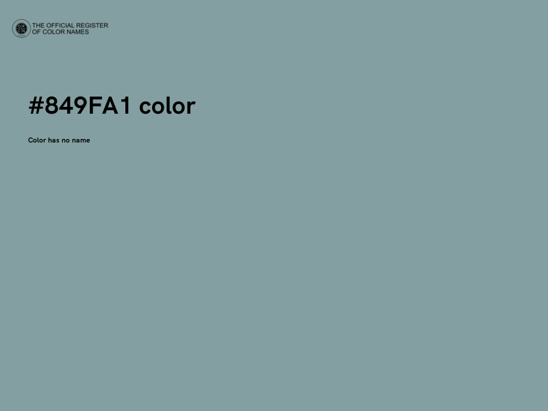 #849FA1 color image