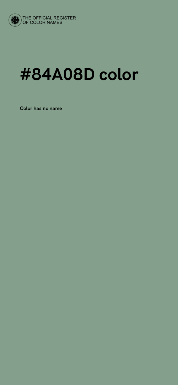 #84A08D color image