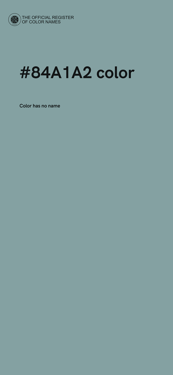 #84A1A2 color image
