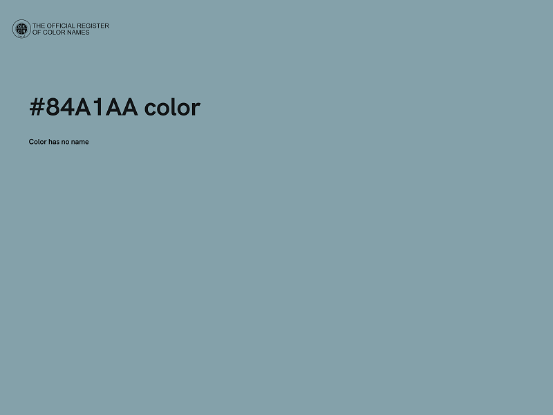 #84A1AA color image