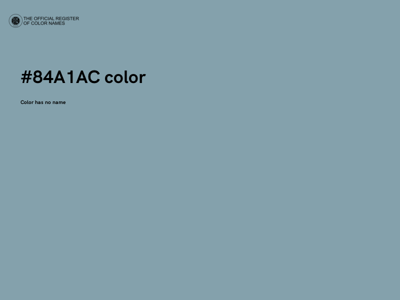 #84A1AC color image