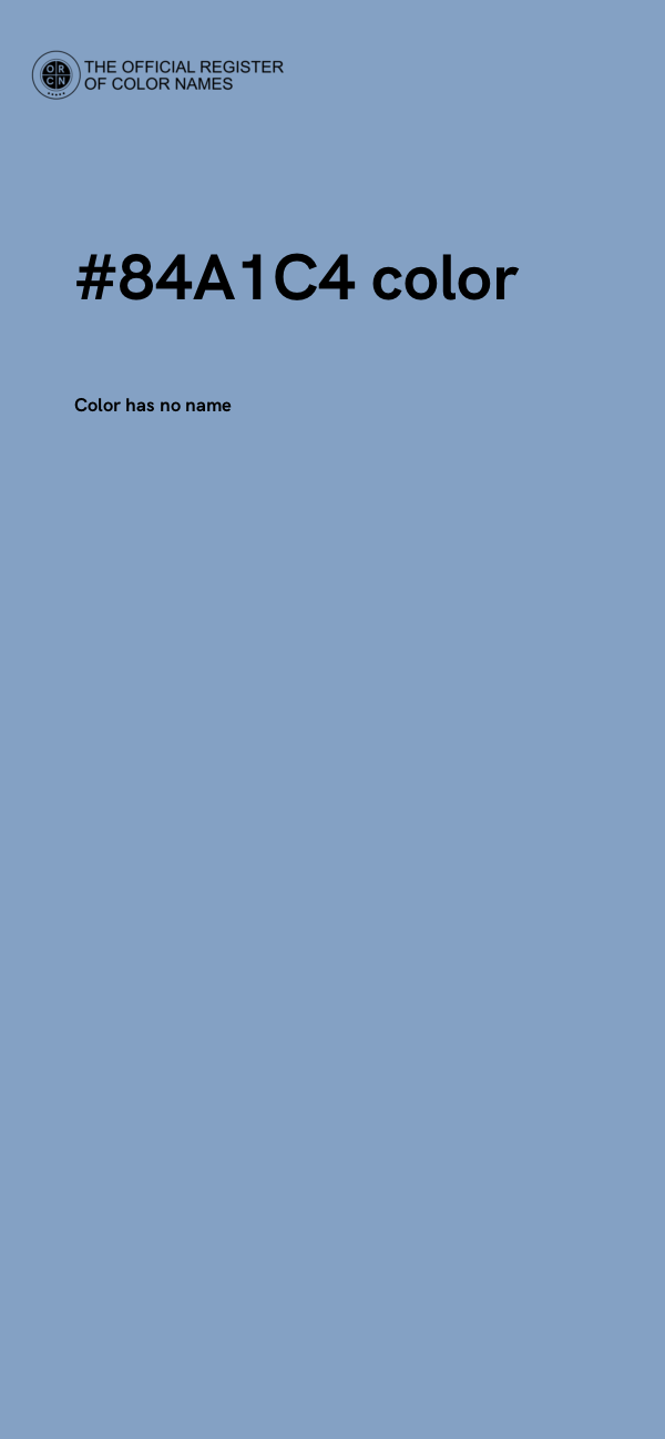 #84A1C4 color image