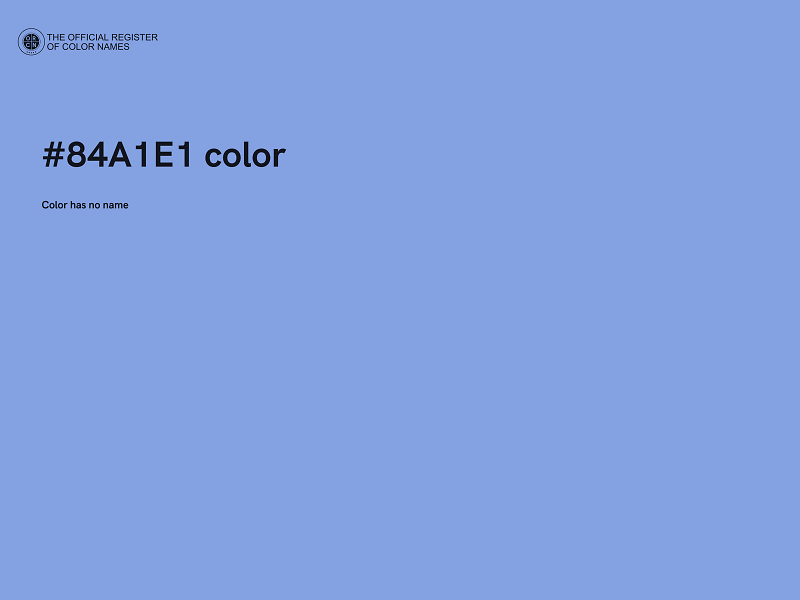 #84A1E1 color image