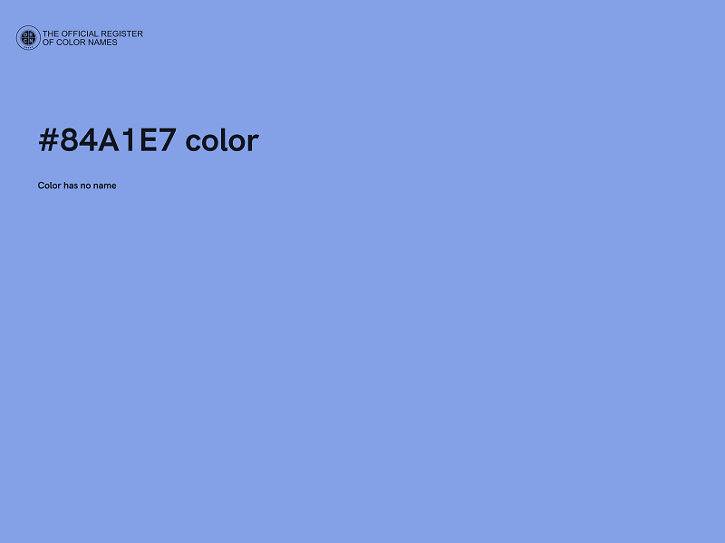 #84A1E7 color image