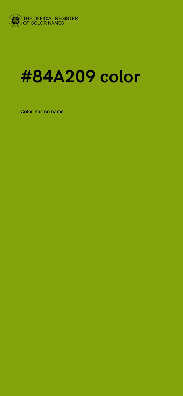 #84A209 color image