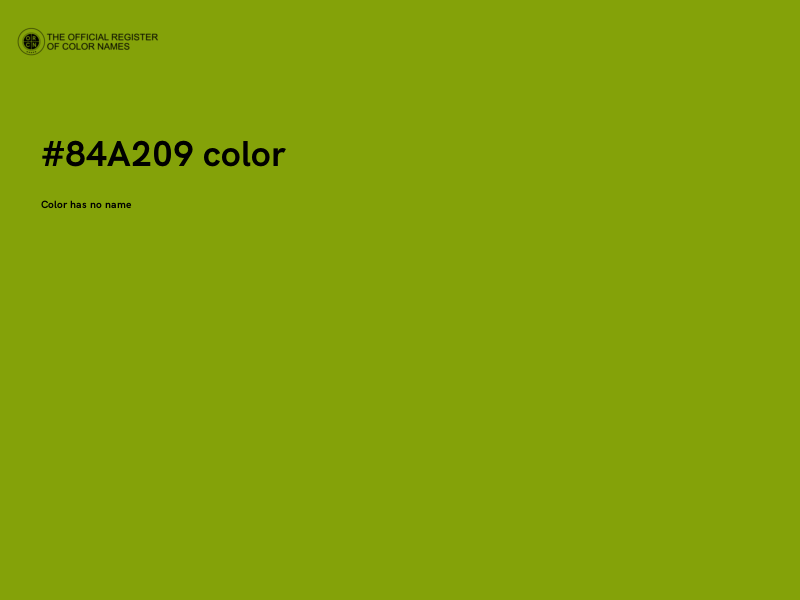 #84A209 color image