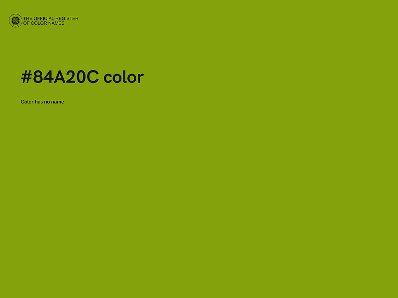 #84A20C color image