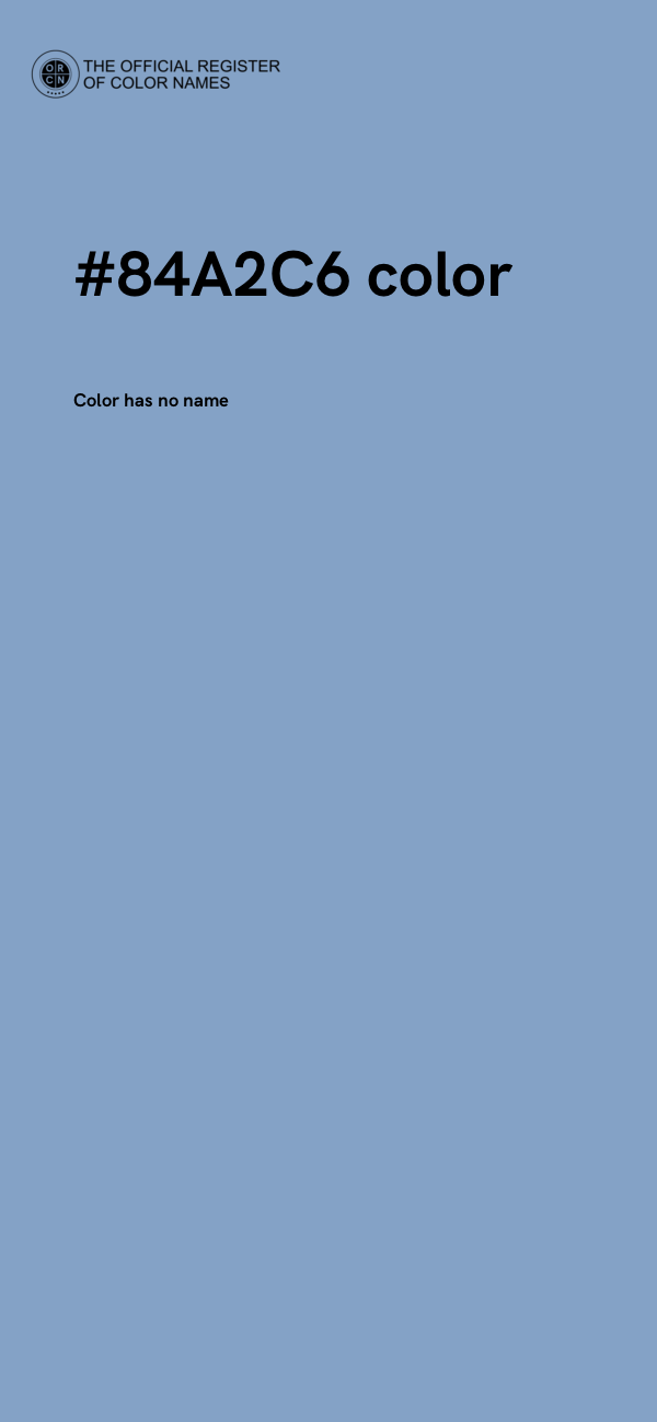 #84A2C6 color image