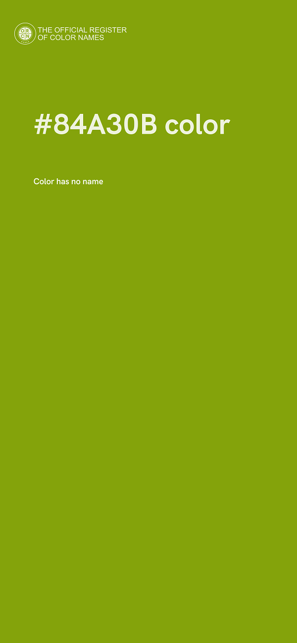 #84A30B color image