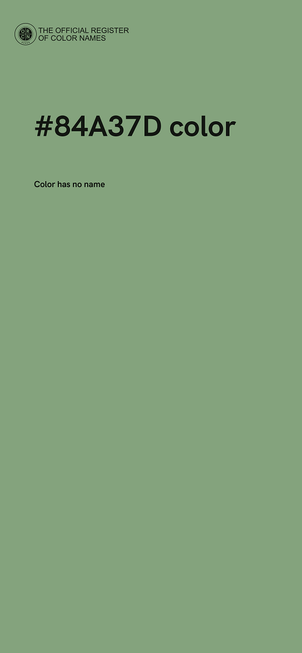 #84A37D color image