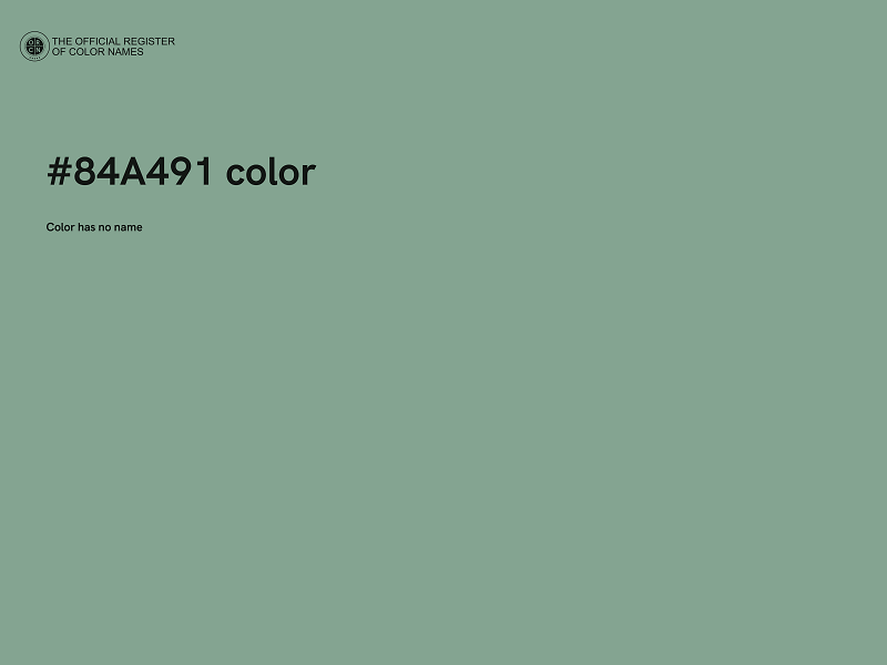 #84A491 color image