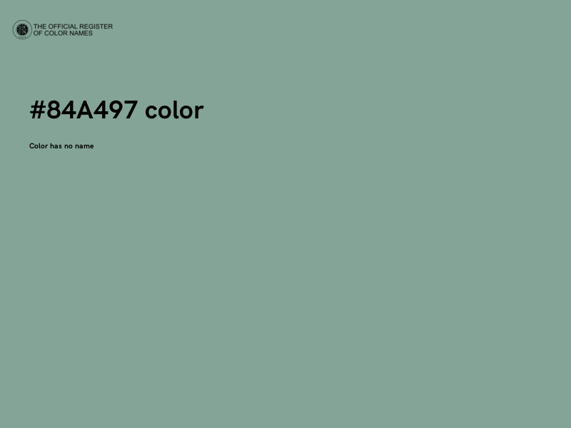 #84A497 color image