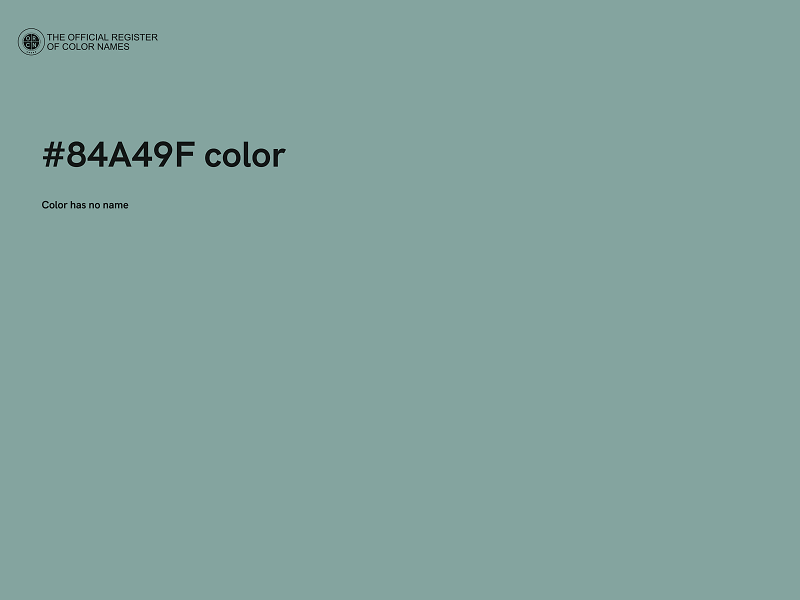 #84A49F color image