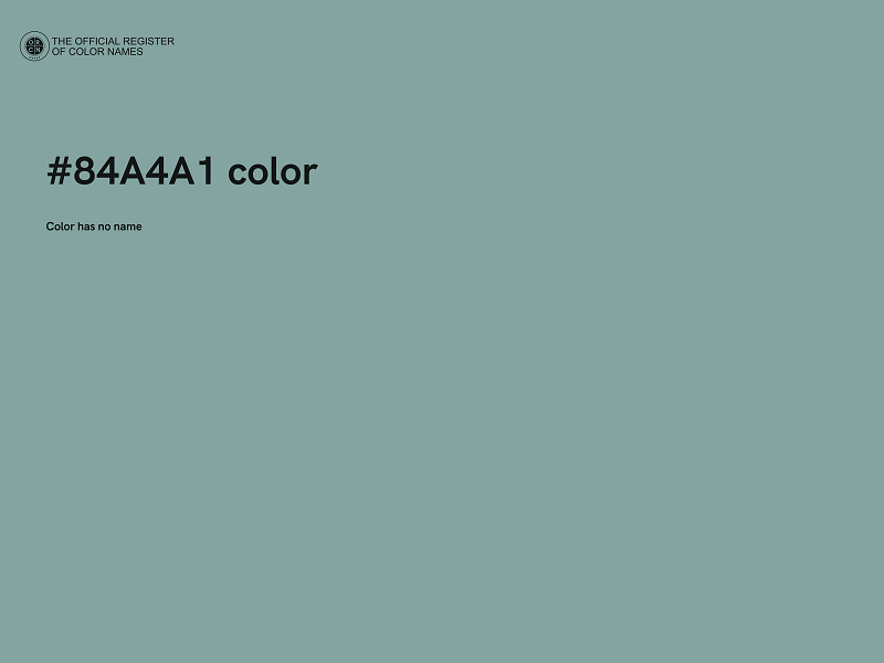 #84A4A1 color image