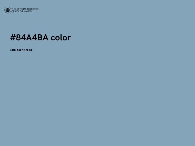 #84A4BA color image