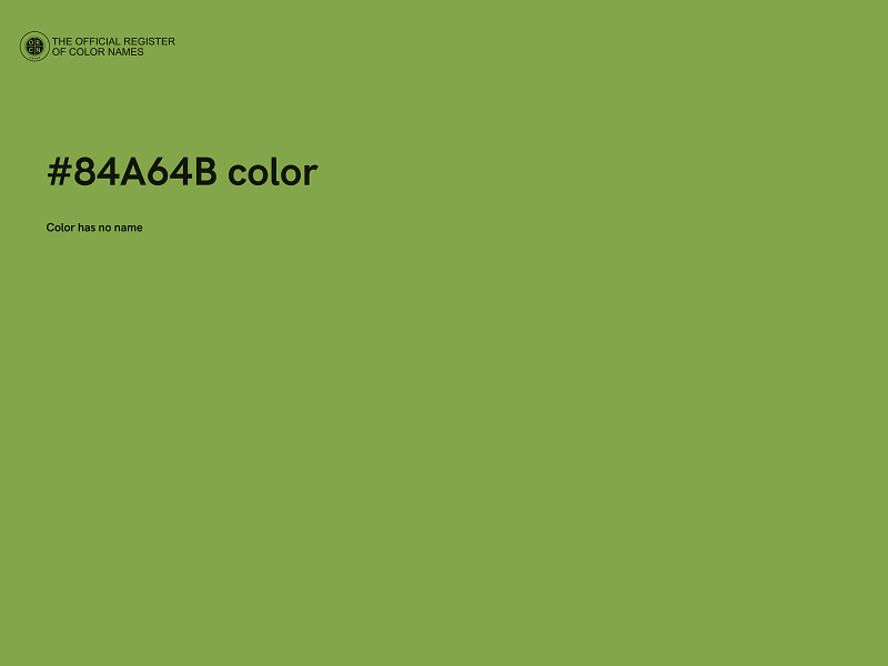 #84A64B color image