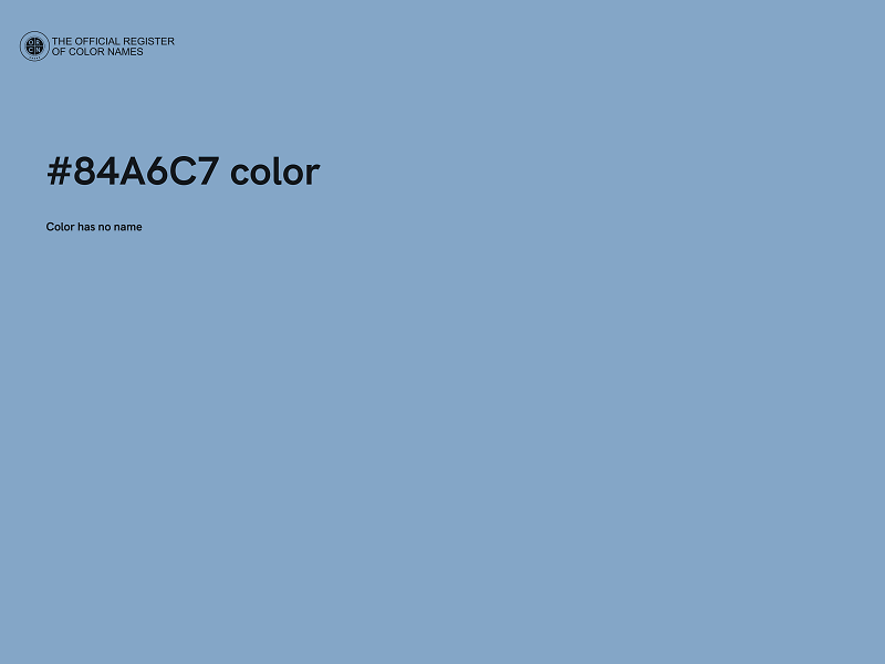#84A6C7 color image