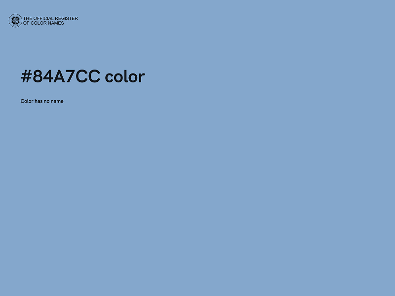 #84A7CC color image