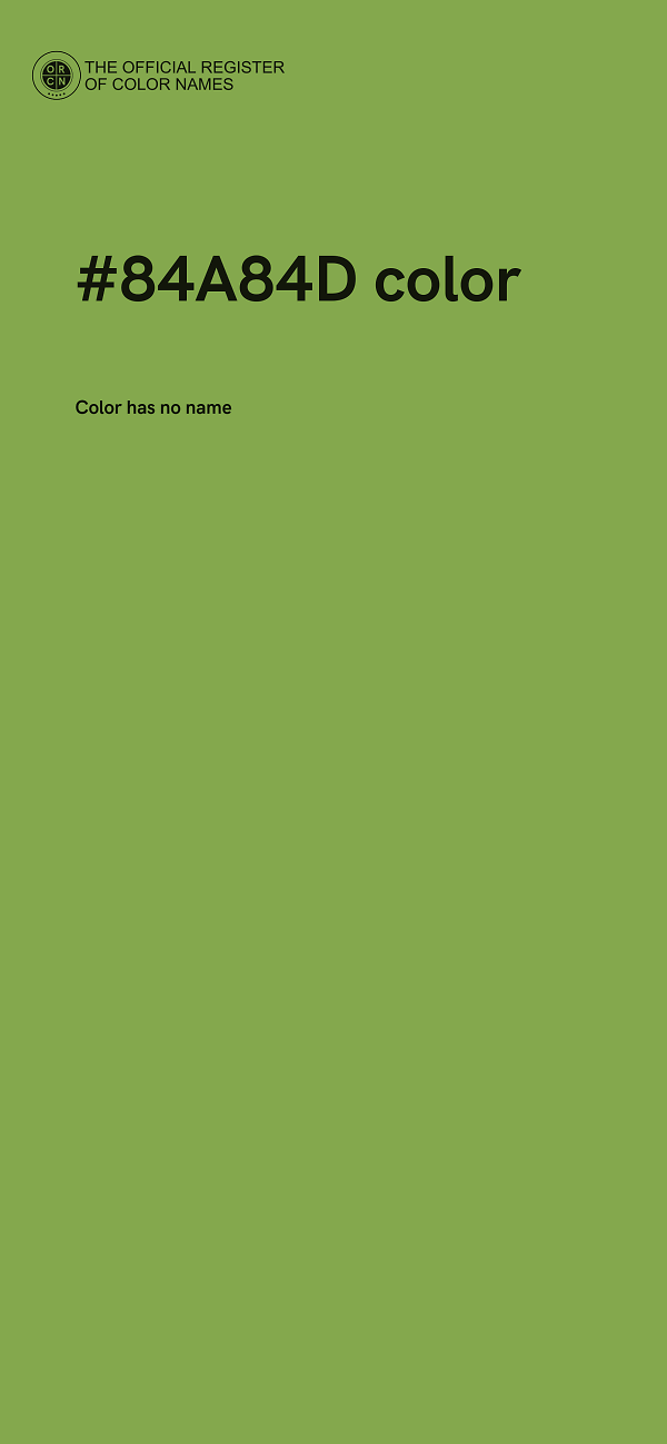 #84A84D color image