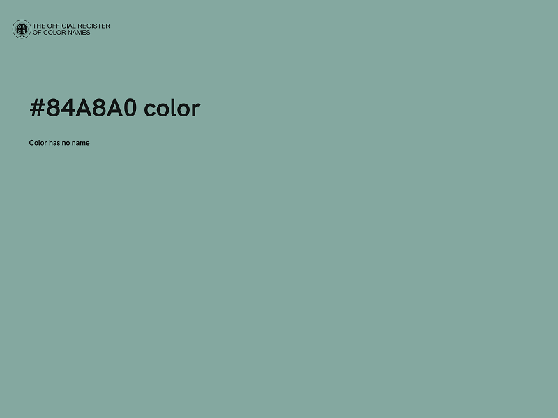 #84A8A0 color image