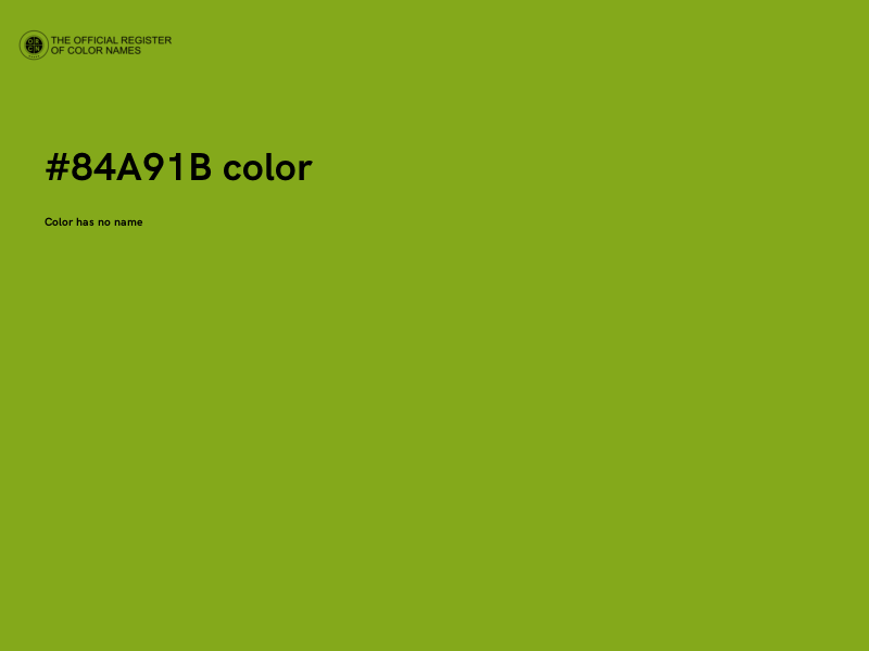#84A91B color image