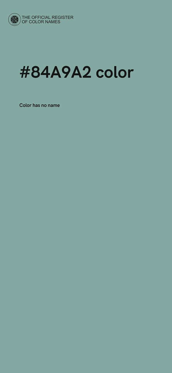 #84A9A2 color image