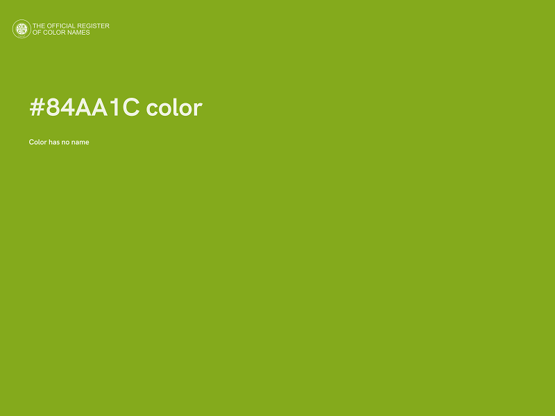 #84AA1C color image