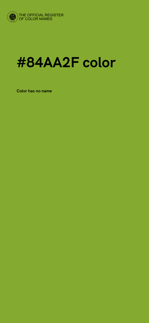 #84AA2F color image