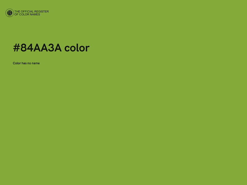 #84AA3A color image