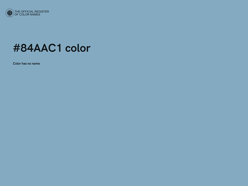 #84AAC1 color image