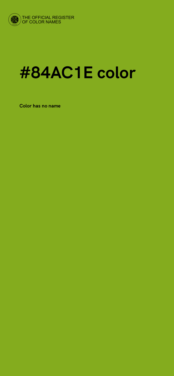 #84AC1E color image