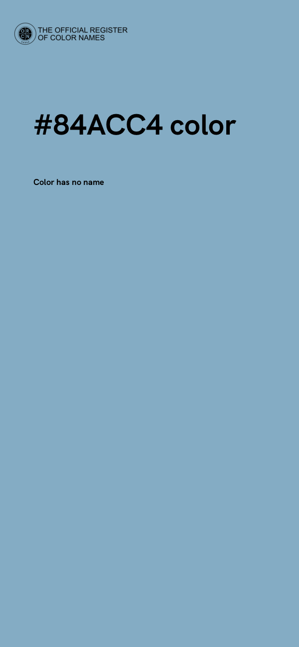#84ACC4 color image
