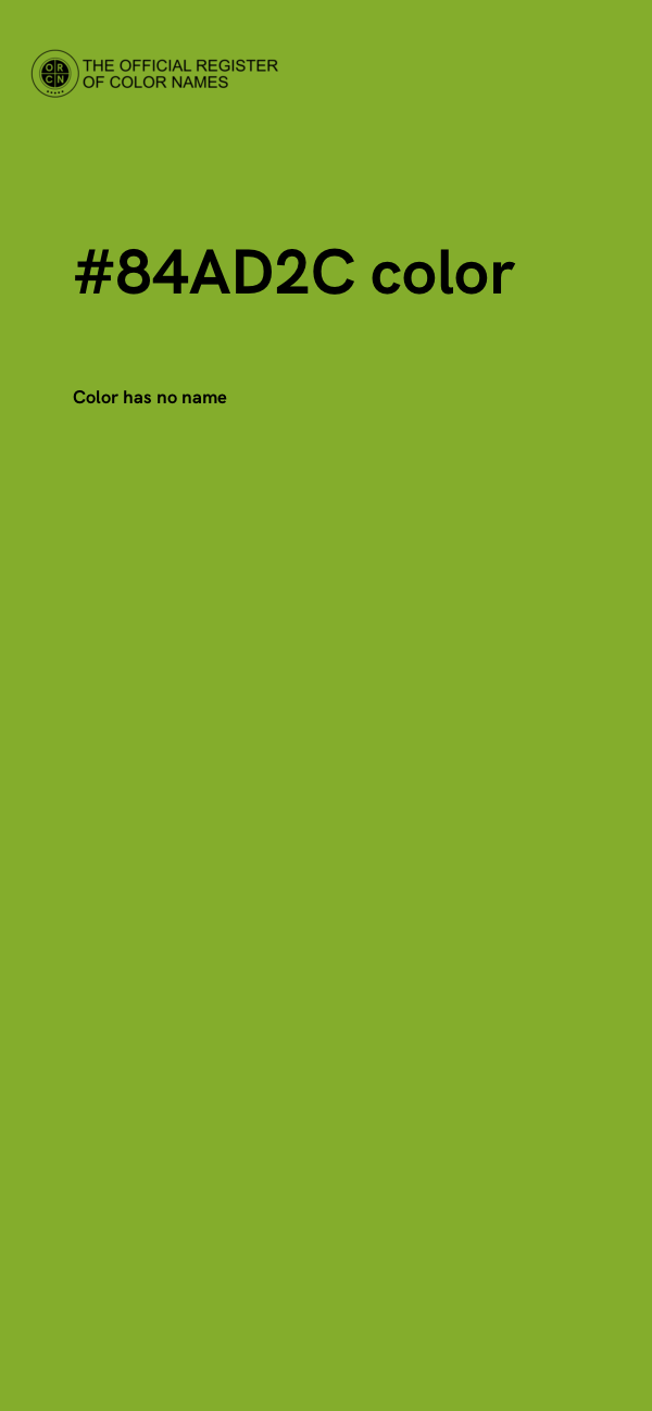 #84AD2C color image