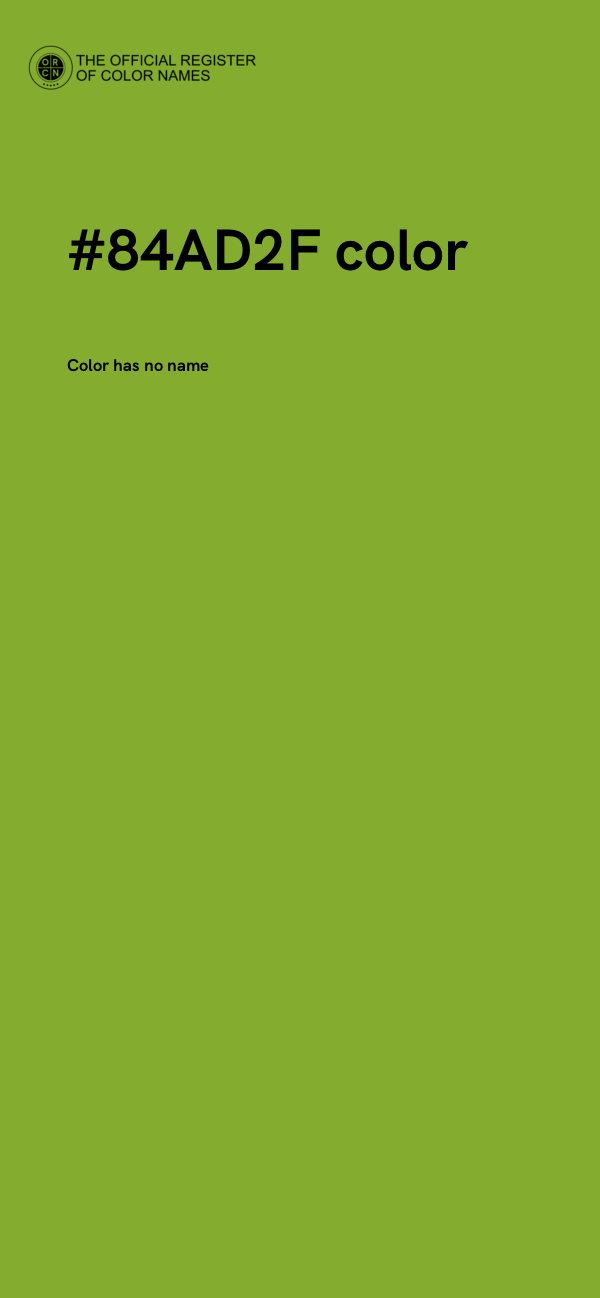 #84AD2F color image