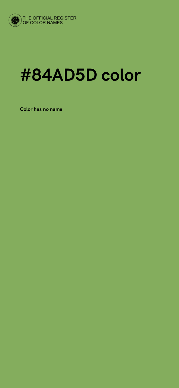 #84AD5D color image