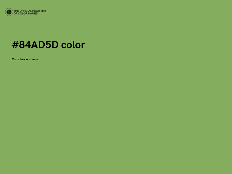 #84AD5D color image
