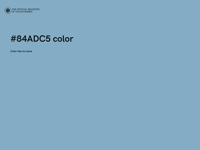 #84ADC5 color image