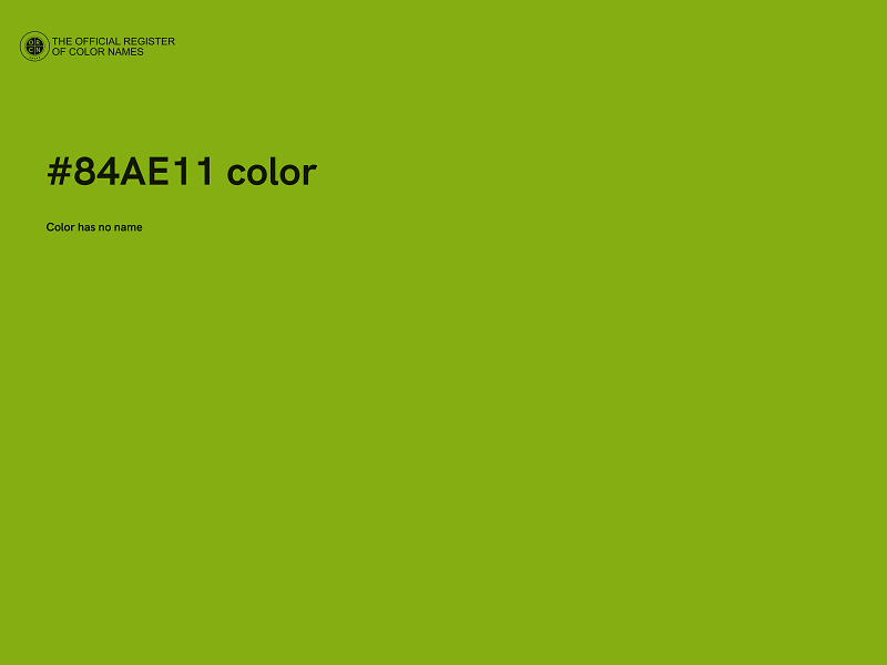 #84AE11 color image