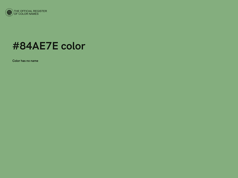 #84AE7E color image