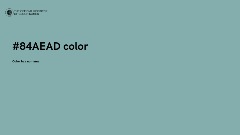 #84AEAD color image