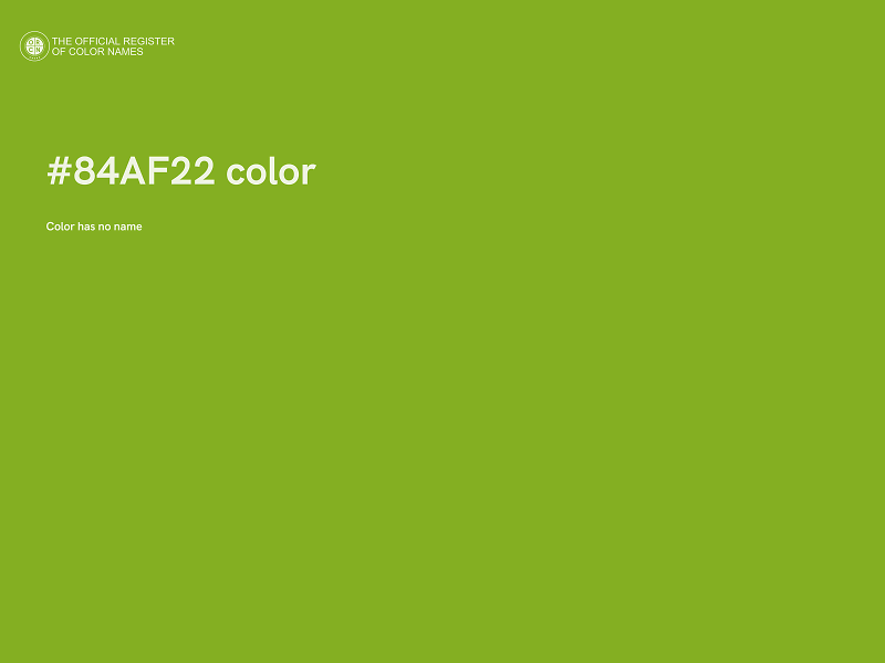 #84AF22 color image