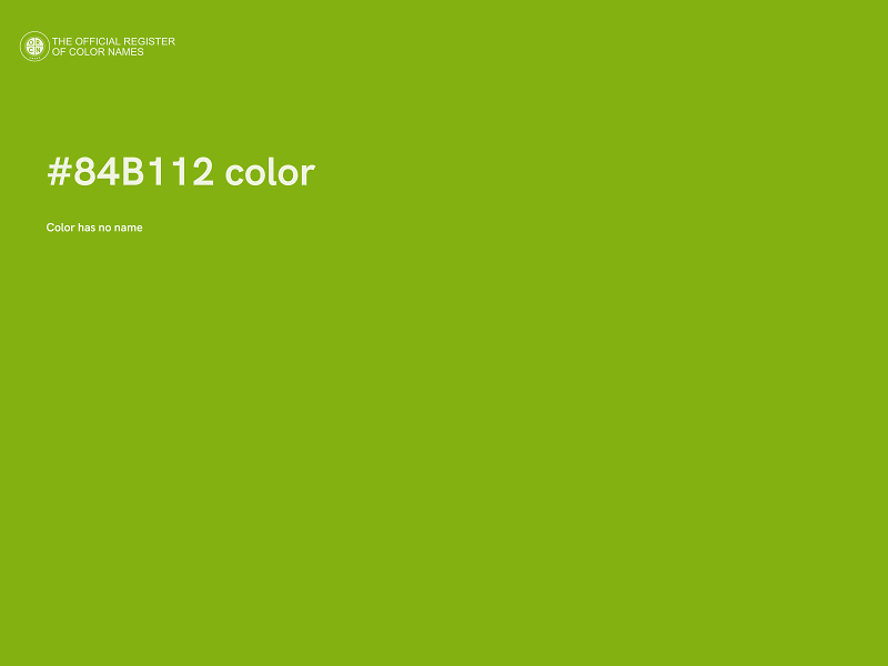 #84B112 color image