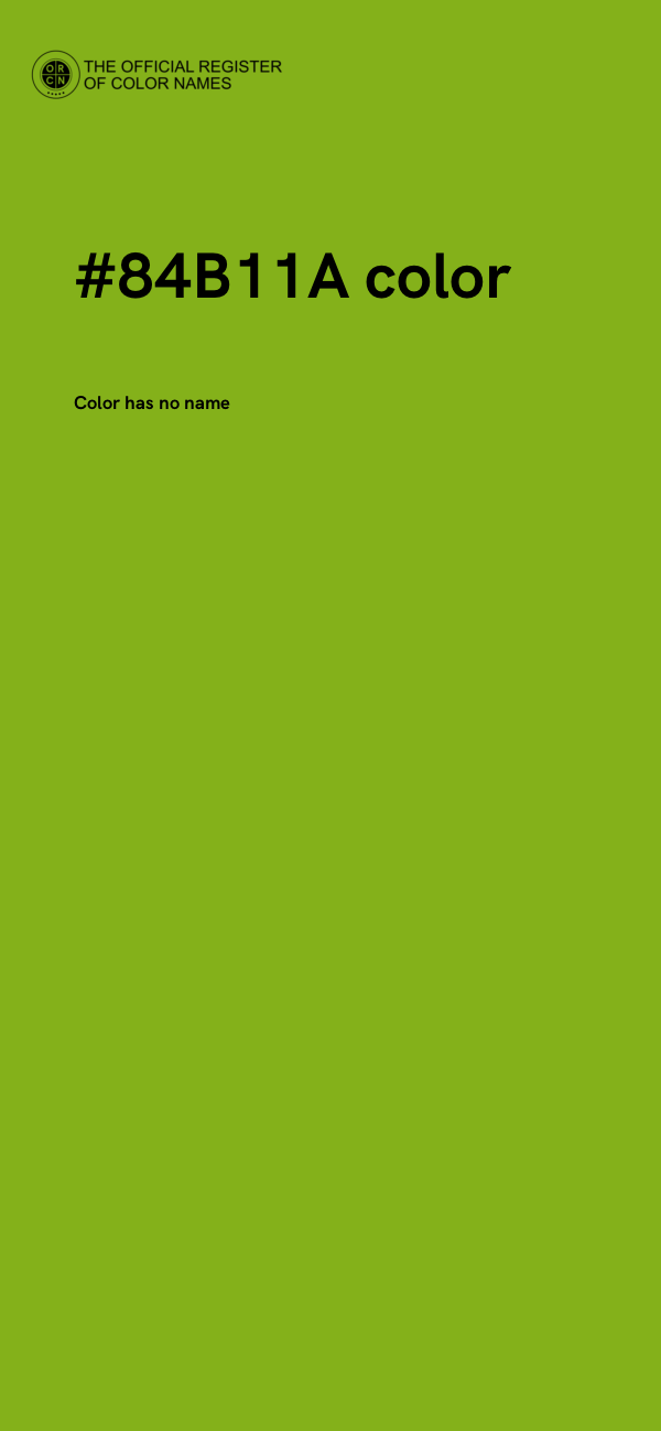 #84B11A color image
